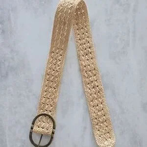 Sezane 100% Rafia Woven Belt Sezane Fetiche Raffia Belt New | Mercari main image 3